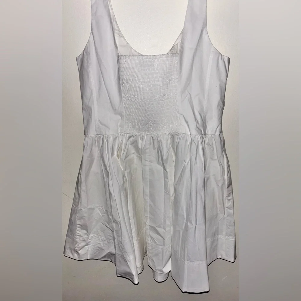 NWT J.Crew Fit-and-flare mini dress White Size 12 Party Wedding Brunch Date
